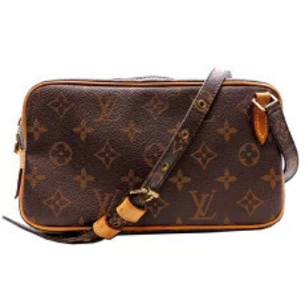 Louis Vuitton Marly Bandouliere Shoulder Bag Monogram Ebene Brown